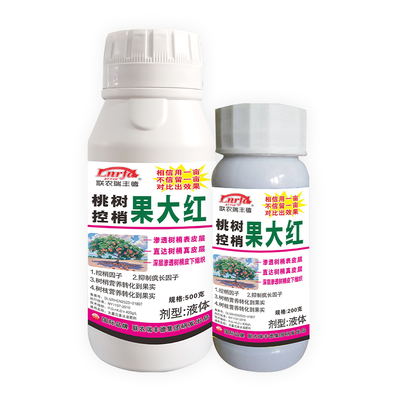 桃樹控梢果大紅200克＋500克